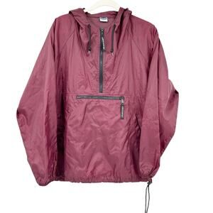 Old Navy Mens Vintage 90s Y2K Packable‎ Anorak Hooded Windbreaker Jacket Size S